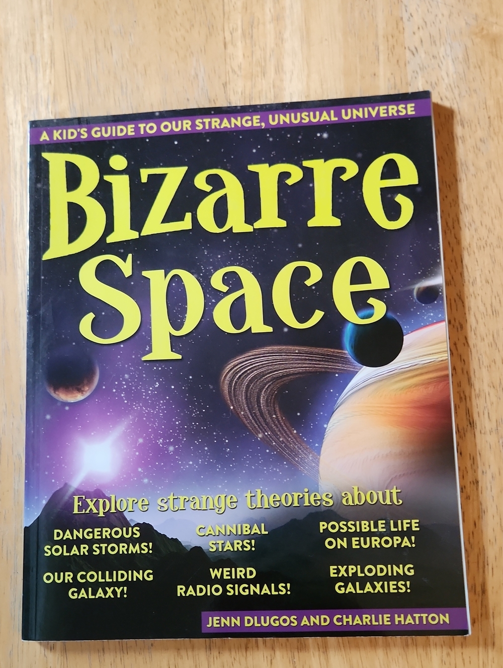 Children’s Space-Themed Hardcover Book - Blue & Red Table of Contents